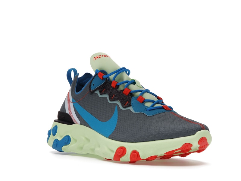 Nike React Element 55 Volt Dark Grey Photo Blue