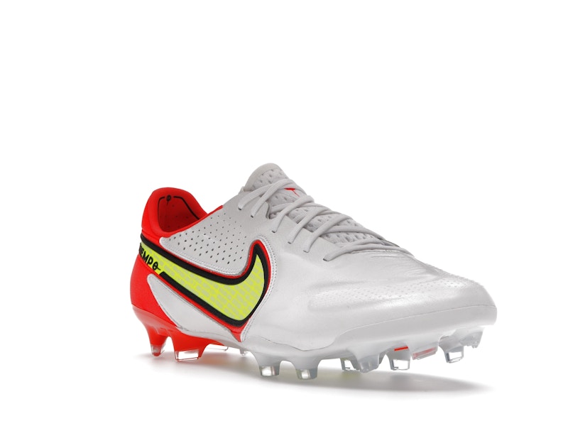 Nike Tiempo Legend 9 Elite FG White Bright Crimson Volt