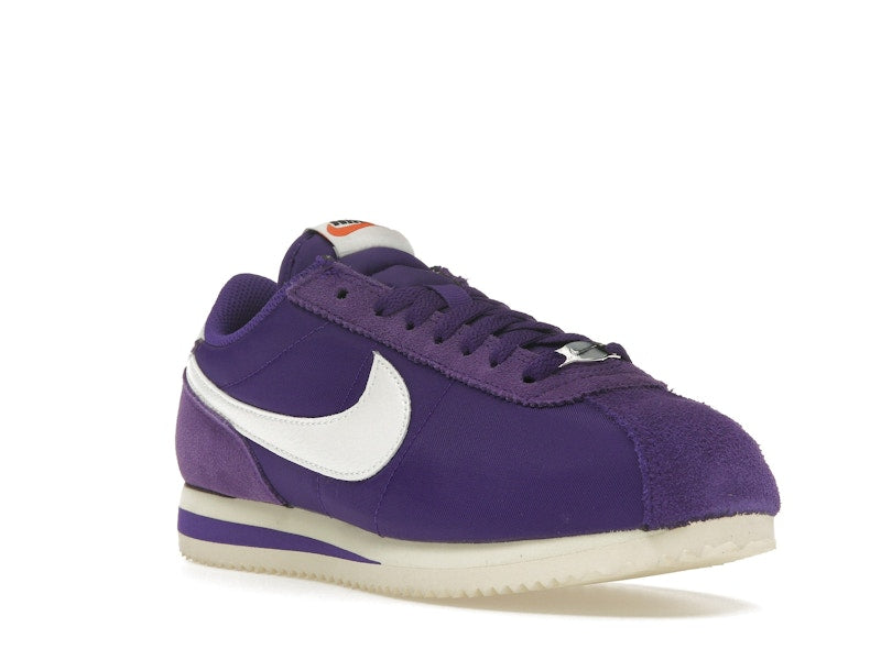 Nike Cortez Textile Field Purple Alabaster Safety Orange Summit White (Women's)