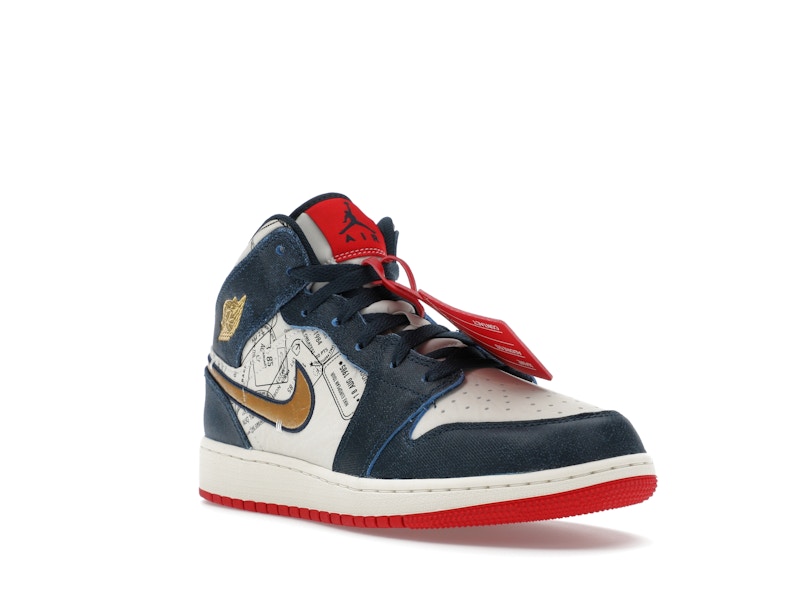 Jordan 1 Mid SE Take Flight Gold Swoosh (GS)