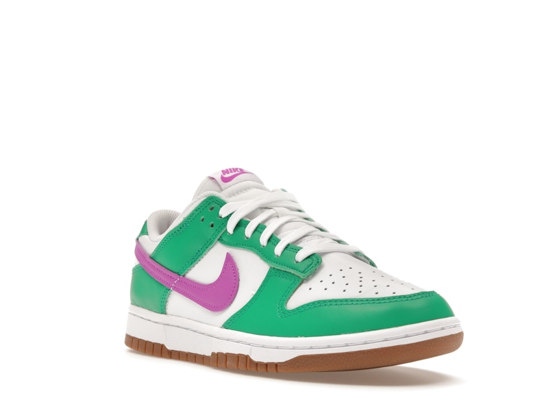 Nike Dunk Low White Stadium Green Fuchsia (Women's)