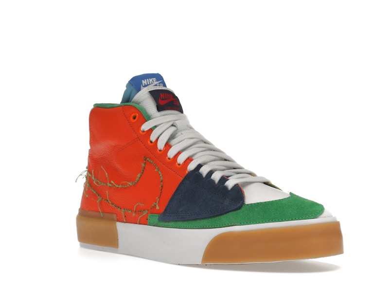 Nike SB Zoom Blazer Mid Edge Safety Orange University Gold