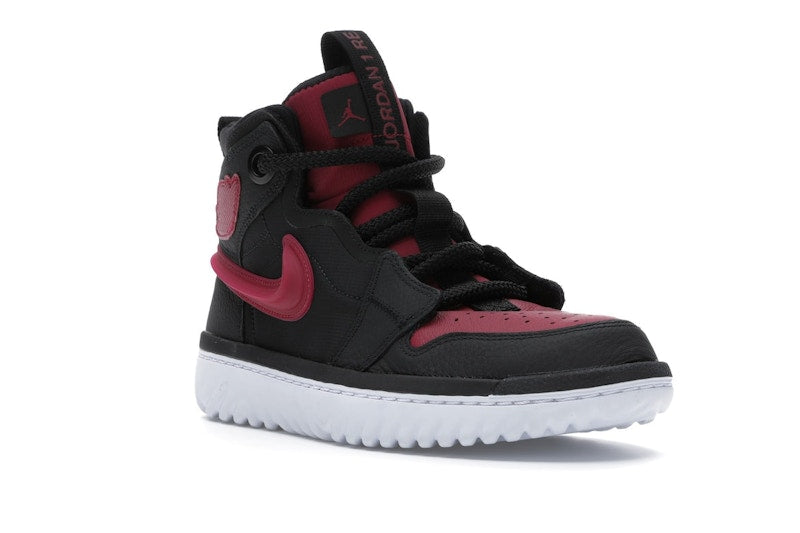 Jordan 1 High React Black Noble Red