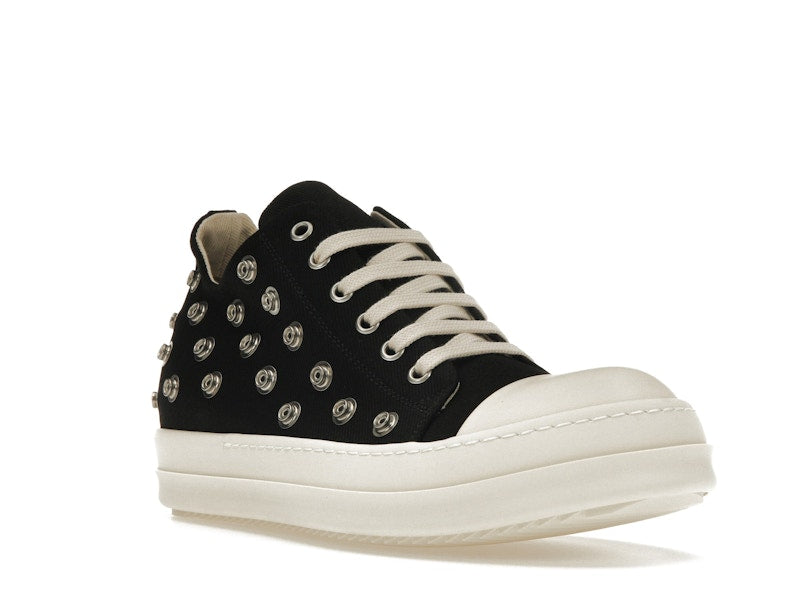 Rick Owens DRKSHDW Low Sneaks Eyelet Black Milk