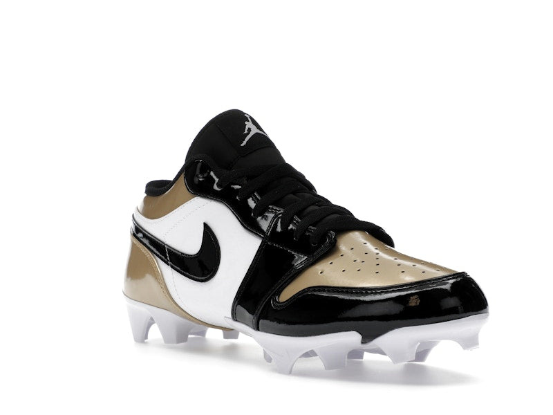 Jordan 1 Low TD Cleat Patent Gold Toe