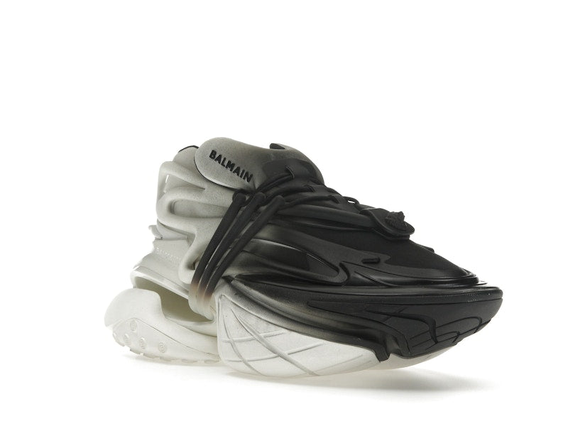 Balmain Unicorn Low-Top White Black Gradiant