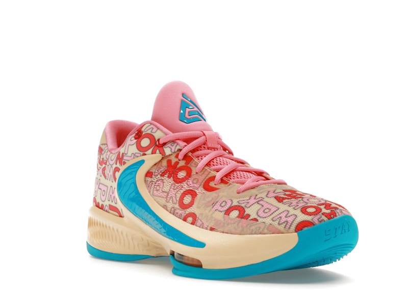 Nike Zoom Freak 4 Letter Bros Vanilla Lightning