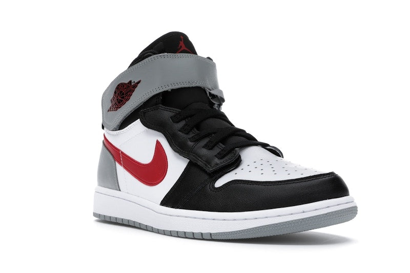 Jordan 1 High FlyEase Black Particle Grey Gym Red