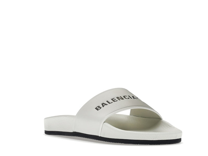 Balenciaga Pool Slide White Black (Women's)