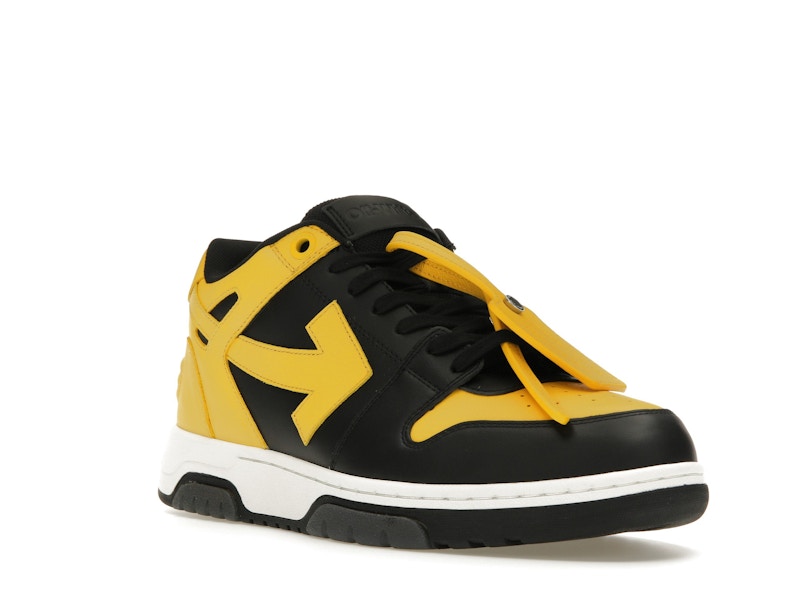 OFF-WHITE Out Of Office OOO Low Tops Black Yellow