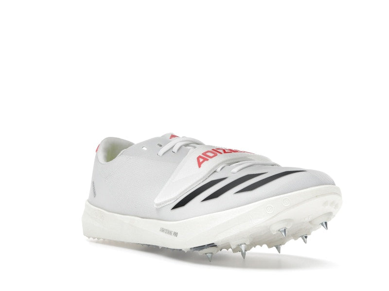 adidas Adizero TJ/PV Track and Field Cloud White Core Black Lucid Red