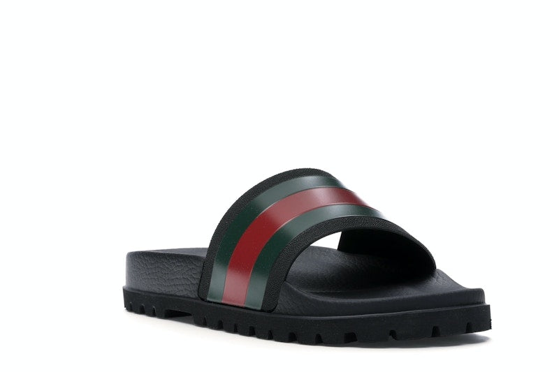 Gucci Web Slide Sandal Black