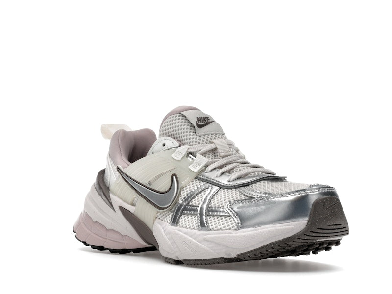 Nike V2K Run Platinum Tint Summit White Cave Stone Metallic Silver (Women's)