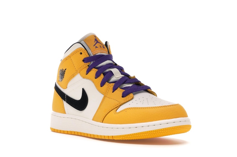 Jordan 1 Mid SE Lakers (GS)
