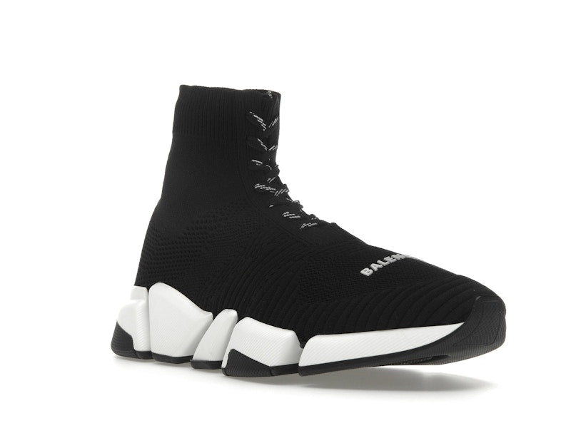 Balenciaga Speed 2.0 Lace Up Black White