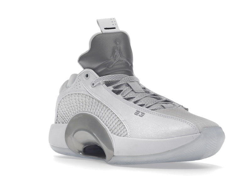 Jordan XXXV Low Metallic Silver (Clear Sole)
