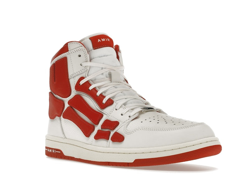 AMIRI Skel Panelled High Top White Red