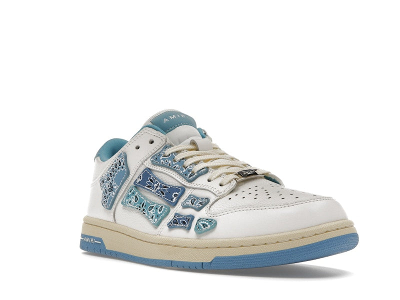 AMIRI Skel Top Low Bandana White Light Blue