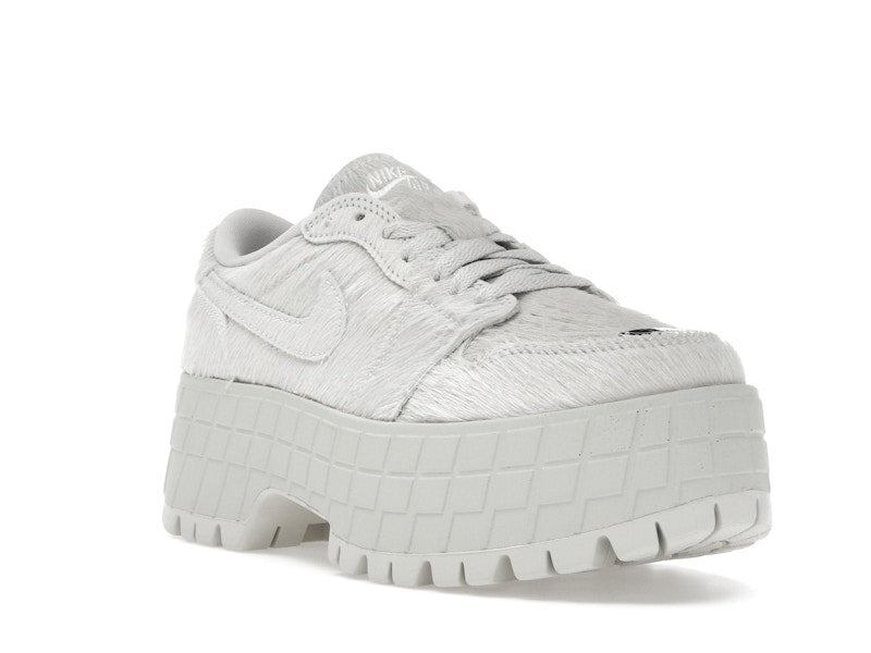Jordan 1 Low Brooklyn Light Bone Metallic Silver (Women's)