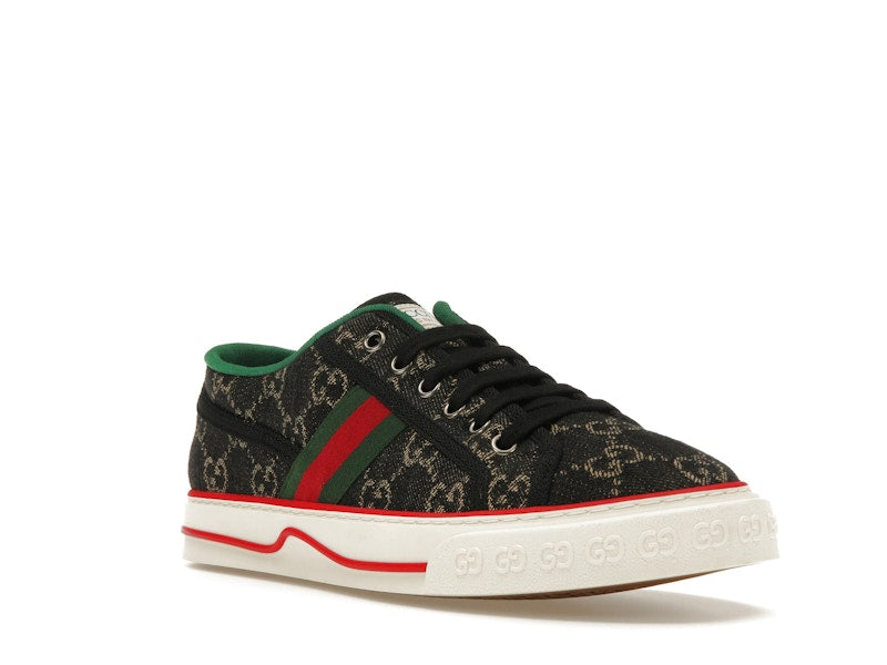 Gucci Tennis 1977 GG Logo Black Multi