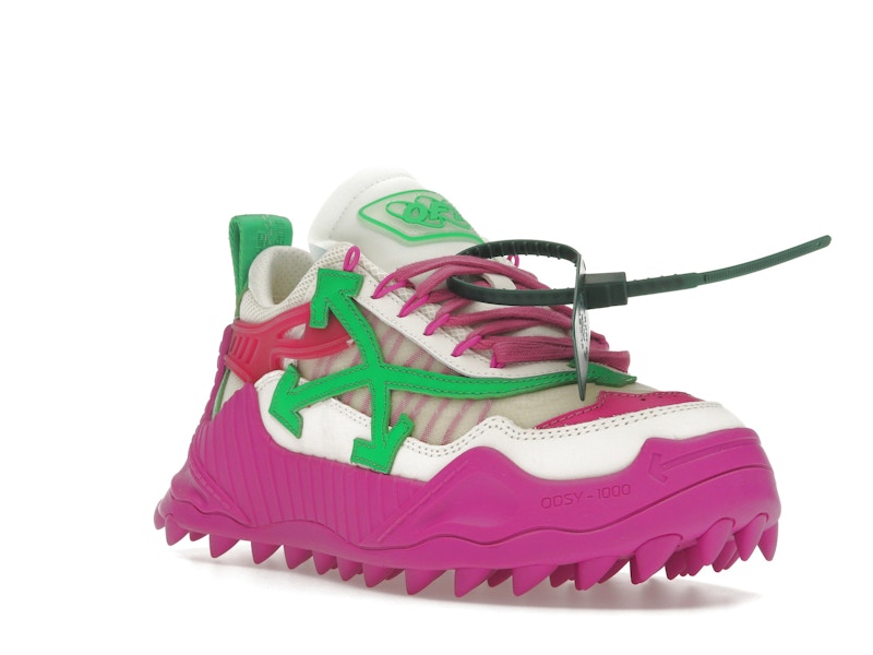 OFF-WHITE Odsy-1000 White Fuchsia Green (Women's)