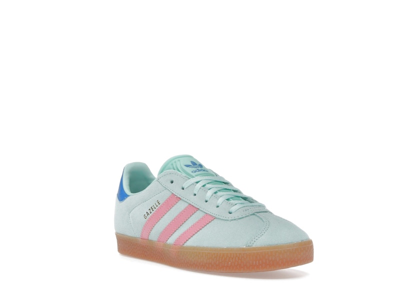 adidas Gazelle Clear Mint Bliss Pink Bright Blue (GS)