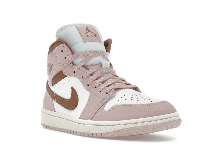 Jordan 1 Mid Pink Oxford Brown (Women's)