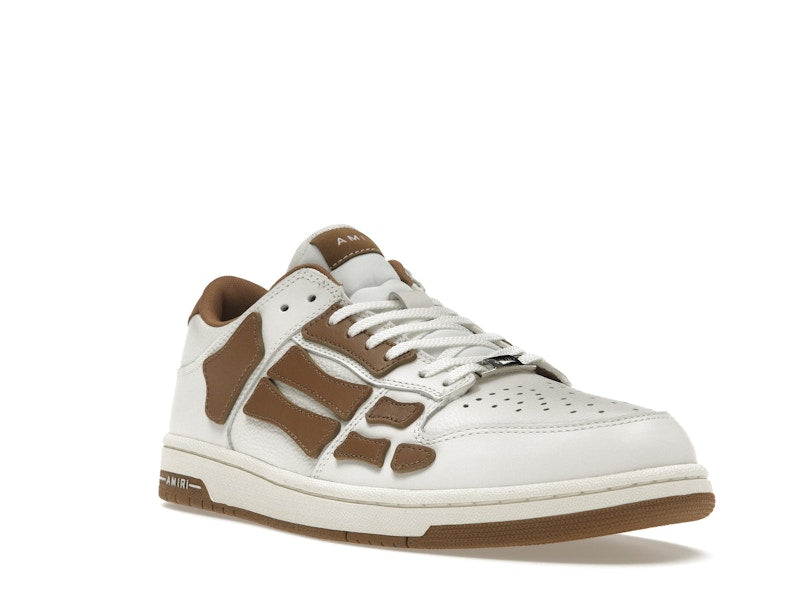 AMIRI Skel Top Low White Brown White