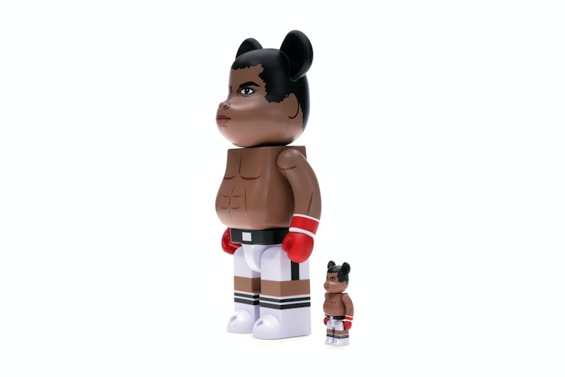 Bearbrick Muhammad Ali 100% & 400% Set Brown