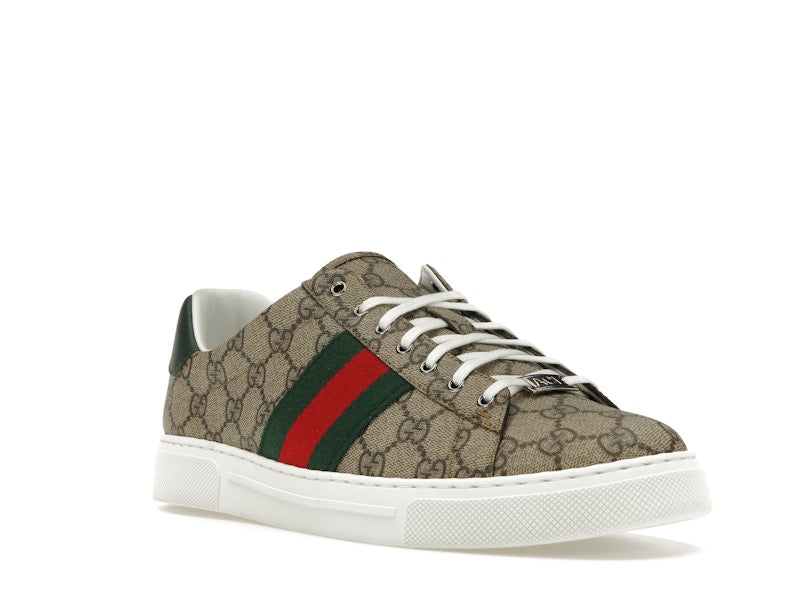 Gucci Ace Web Beige Ebony
