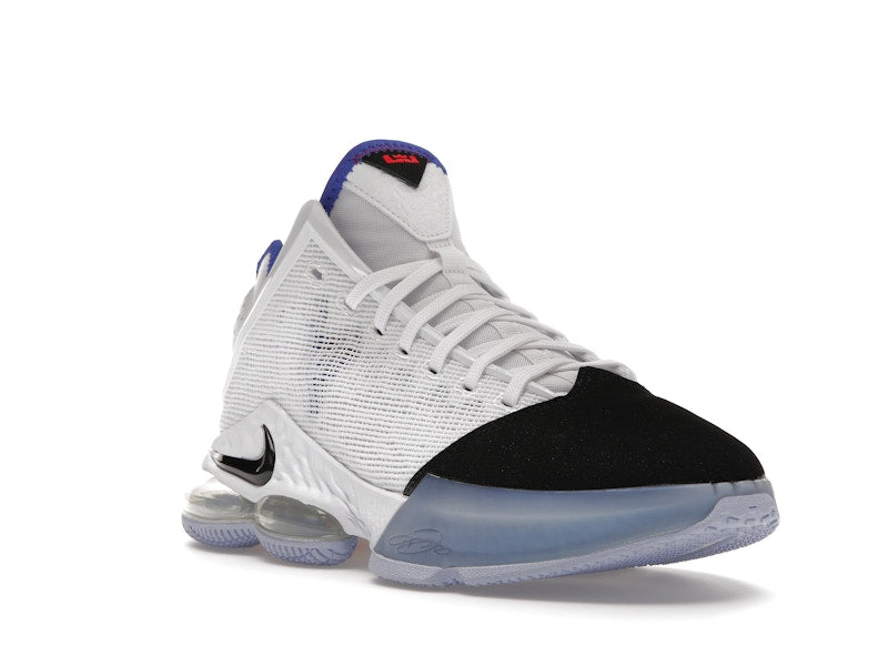 Nike LeBron 19 Low White Medium Blue Siren Red Black