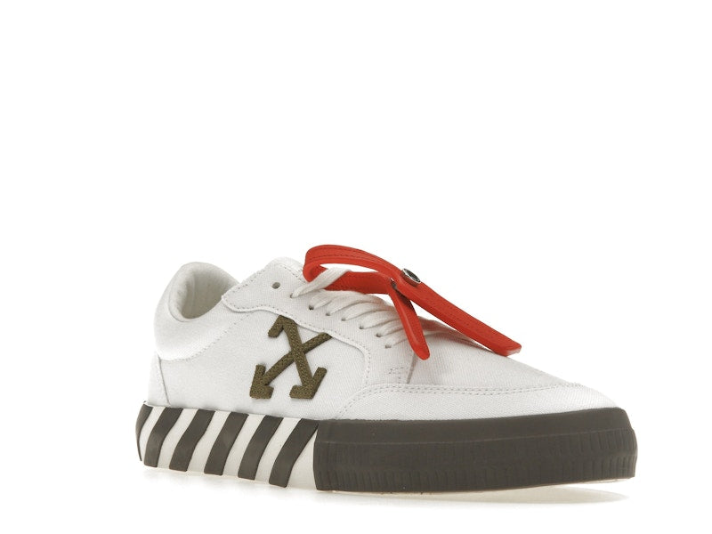 OFF-WHITE Vulcanized Low White Khaki Canvas
