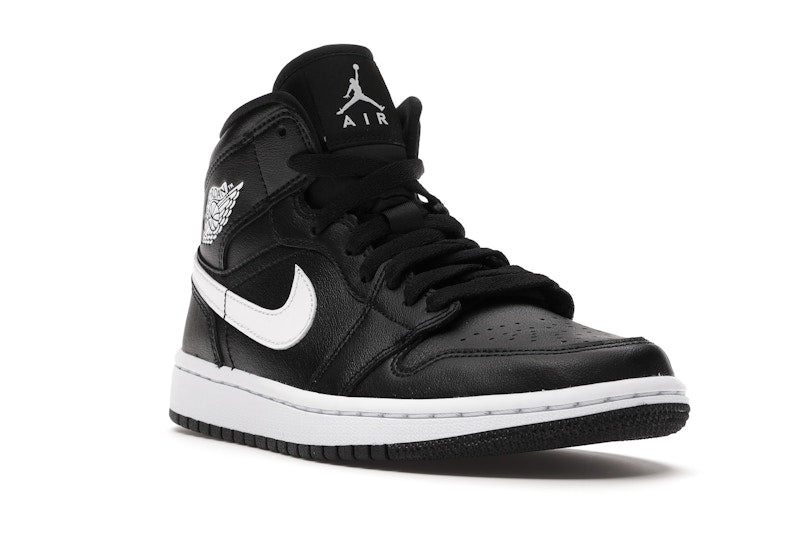 Jordan 1 Mid Black White (Women's)