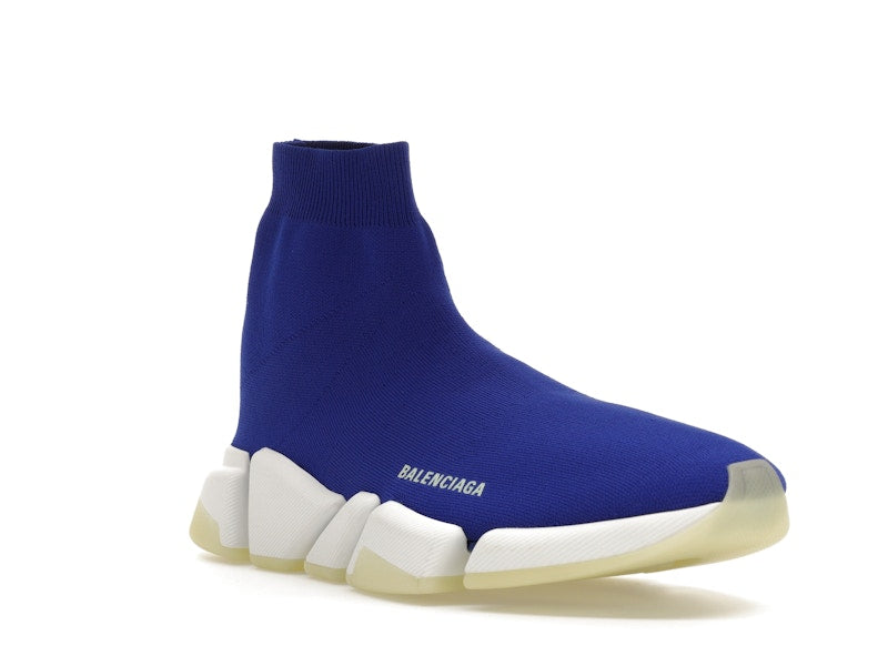 Balenciaga Speed 2.0 Recycled Knit Blue Glow