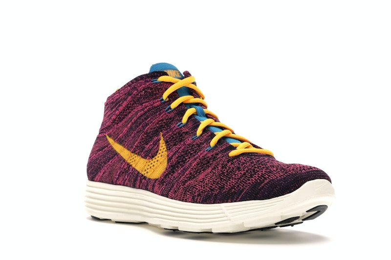 Nike Lunar Flyknit Chukka Grand Purple Laser Orange