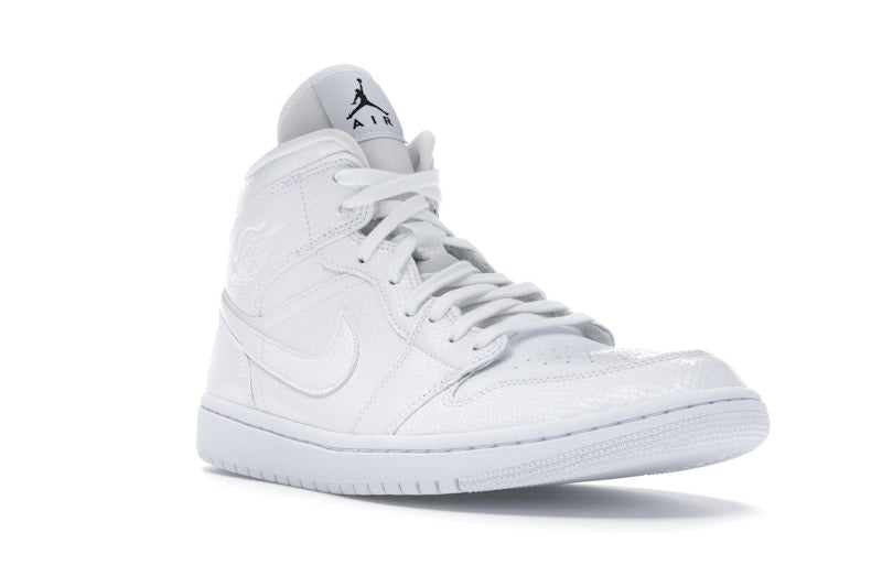 Jordan 1 Mid White Snakeskin (Women's)