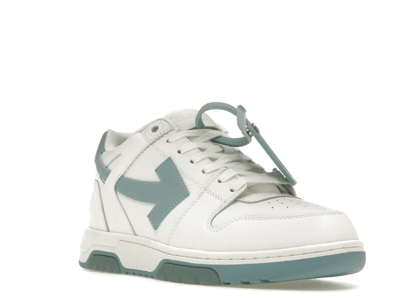OFF-WHITE Out Of Office OOO Low Tops White Celadon