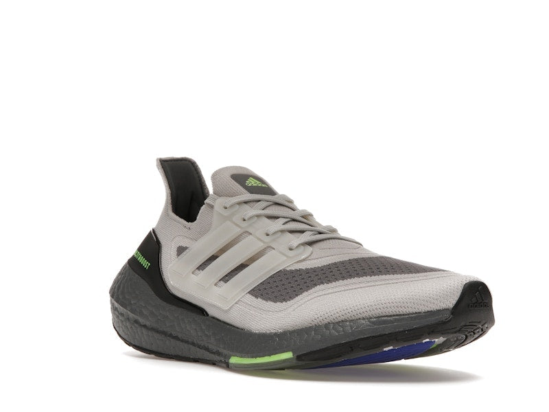 adidas Ultra Boost 21 Metal Grey Signal Green