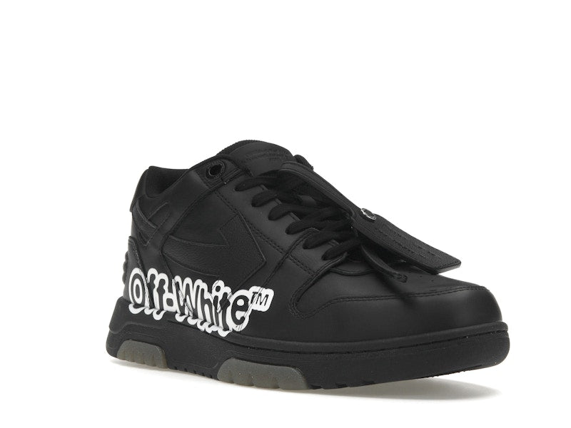 OFF-WHITE Out Of Office OOO Low Tops "Off-White" Black White