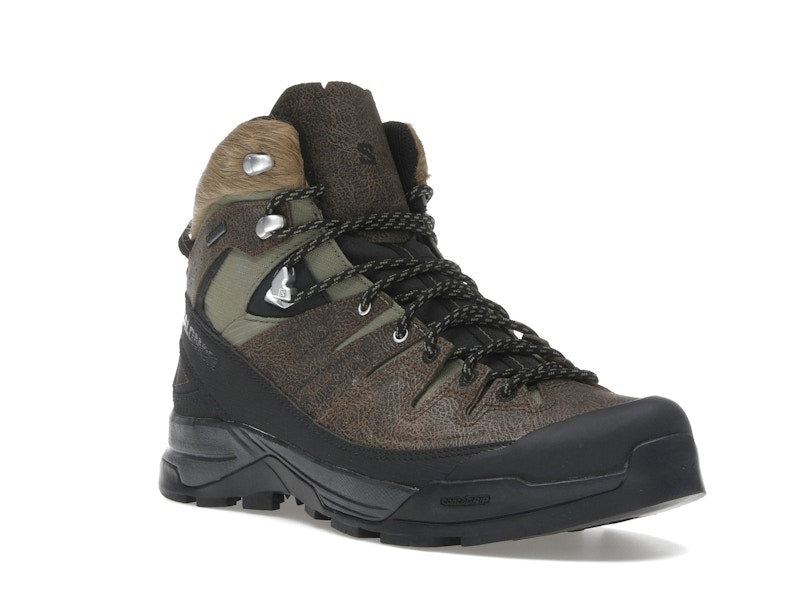 Salomon X-ALP Mid Distressed Leather GTX Dark Earth Black