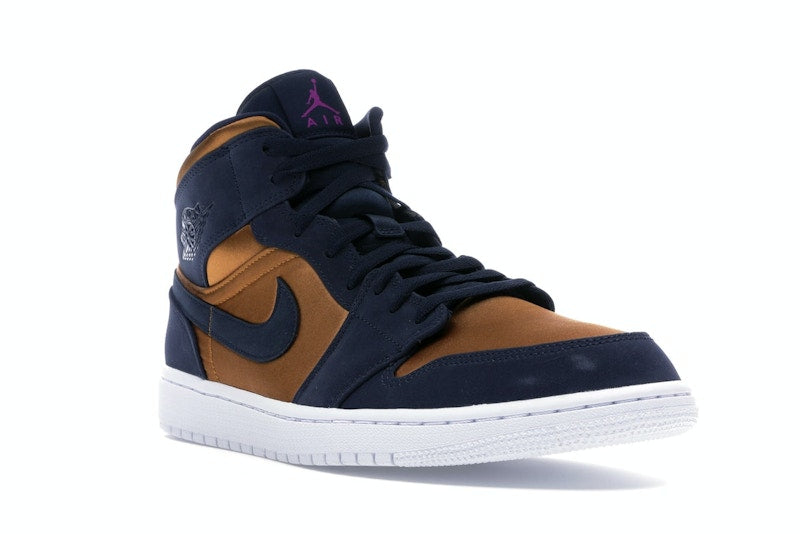 Jordan 1 Mid Obsidian Desert Ochre