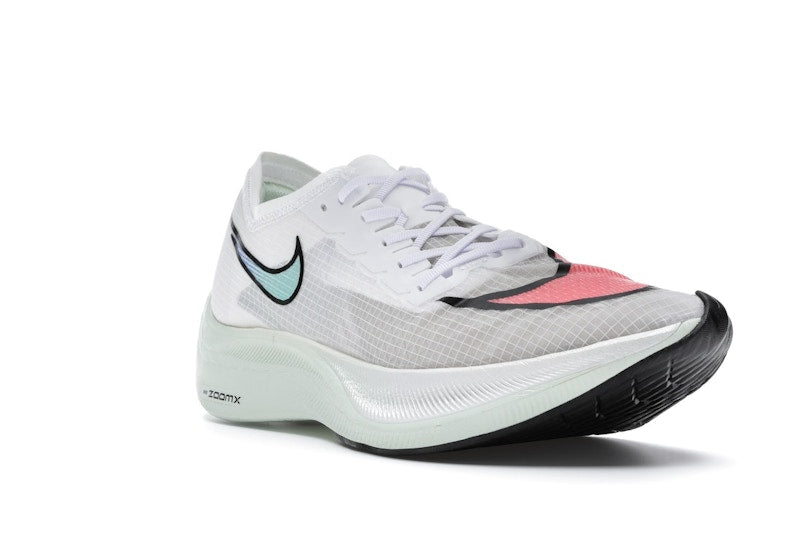 Nike ZoomX Vaporfly Next% White Hyper Jade Flash Crimson