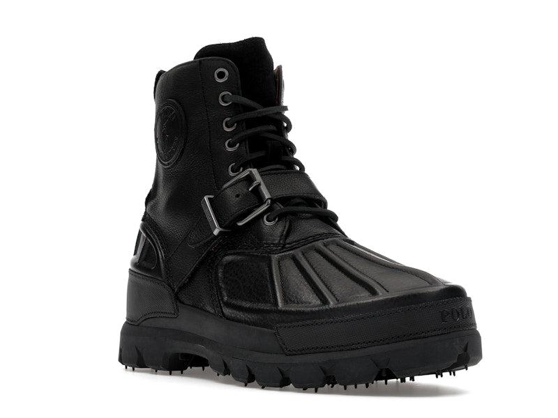 Polo Ralph Lauren Oslo High Oiled Leather Boot Black