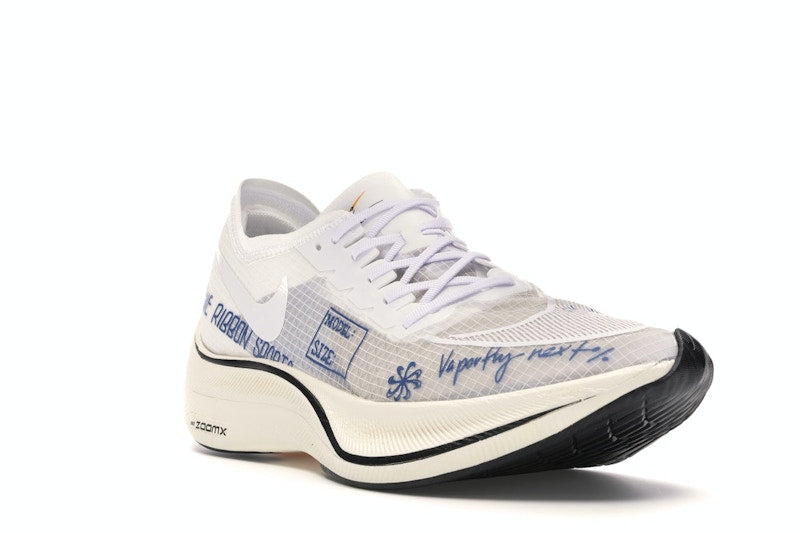 Nike ZoomX Vaporfly Next% Blue Ribbon Sports White