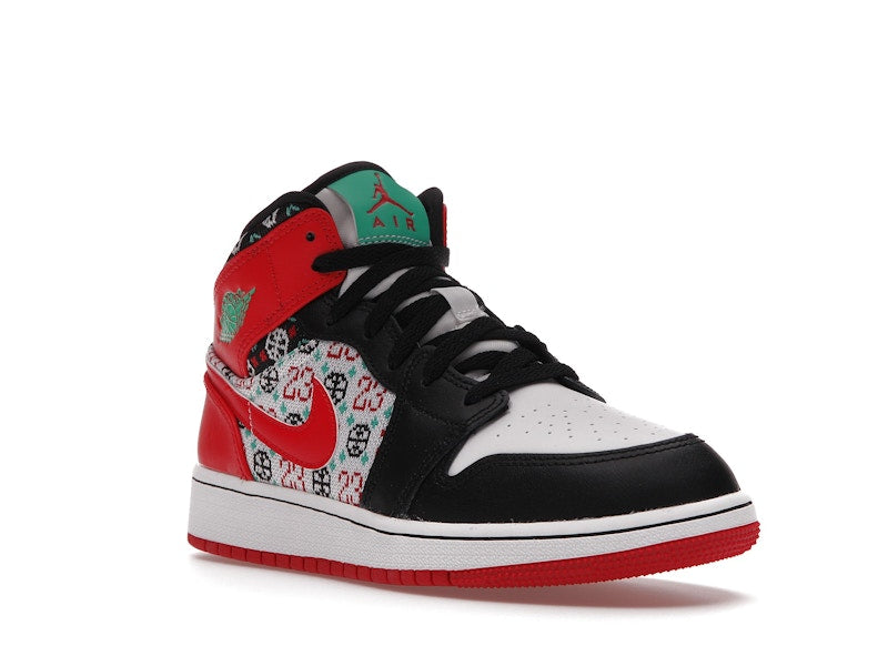 Jordan 1 Mid SE Ugly Christmas Sweater (GS)