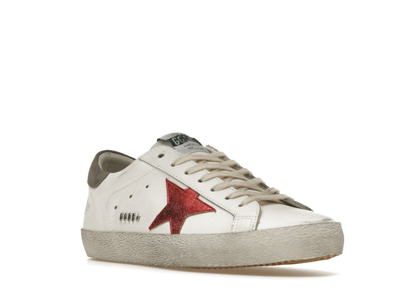 Golden Goose Super-Star White Red Grey