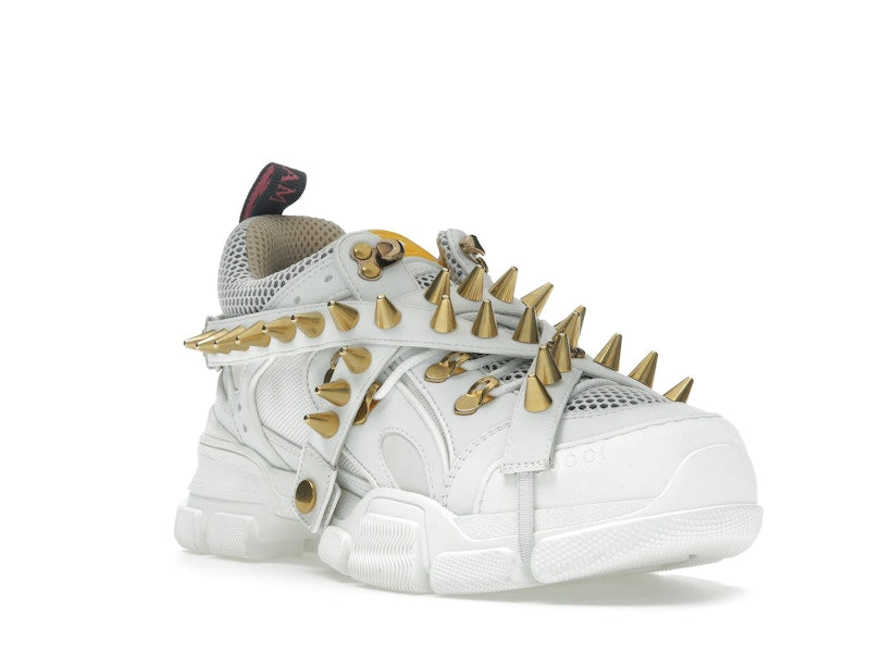 Gucci Flashtrek Chunky Leather Sneakers White Gold (Women's)
