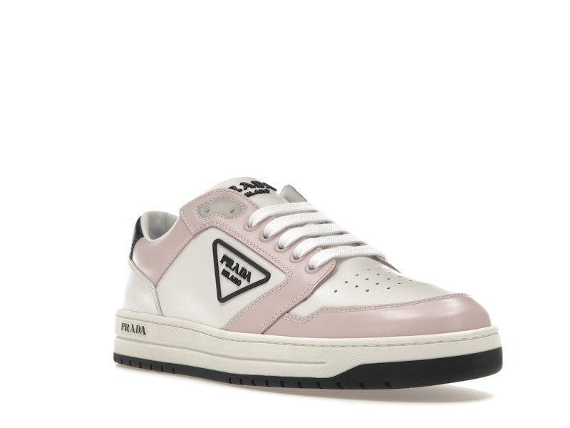 Prada District Sneaker White Pink Perforated Leather (Women's)