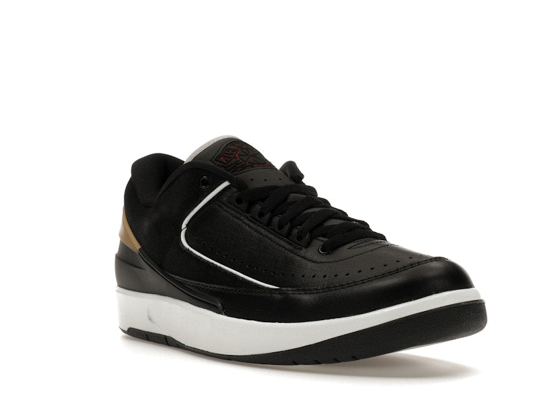Jordan 2 Retro Low Black Metallic Gold (Women's)