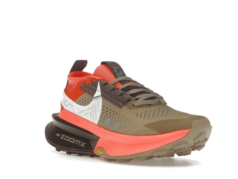 Nike ZoomX Zegama 2 Khaki Hyper Crimson Burgundy Crush White